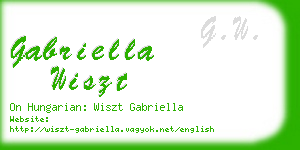 gabriella wiszt business card